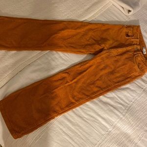 Zara straight cut corduroy jeans